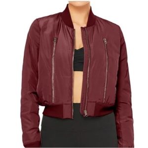 Off Duty Bomber Jacket 2 in Black Cherry